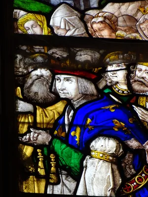 Vitrail Baie 114 : Le Triomphe de l'Eglise dans l'Église Saint-Martin à Nonancourt