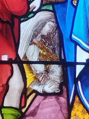 Vitrail Baie 3 : Le Pouvoir des clefs dans l'Église Saint-Ouen à Routot