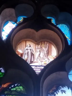 Vitrail Baie 12 : Saint-Louis à Vincennes dans l'Église Saint-Ouen à Routot