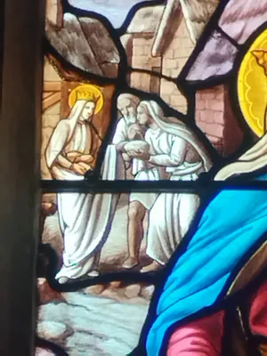 Vitrail Baie 14 : Sainte-Élisabeth-de-Hongrie dans l'Église Saint-Ouen à Routot