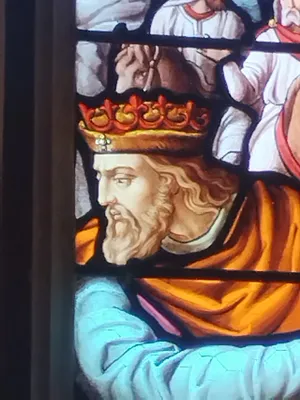 Vitrail Baie 14 : Sainte-Élisabeth-de-Hongrie dans l'Église Saint-Ouen à Routot