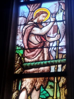 Vitrail Baie 17 : Saint-Jean-Baptiste dans l'Église Saint-Ouen à Routot