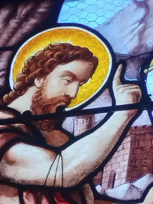 Vitrail Baie 17 : Saint-Jean-Baptiste dans l'Église Saint-Ouen à Routot