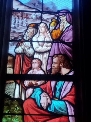 Vitrail Baie 17 : Saint-Jean-Baptiste dans l'Église Saint-Ouen à Routot