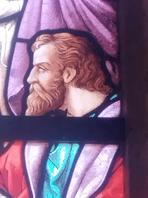 Vitrail Baie 17 : Saint-Jean-Baptiste dans l'Église Saint-Ouen à Routot
