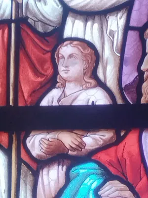 Vitrail Baie 17 : Saint-Jean-Baptiste dans l'Église Saint-Ouen à Routot