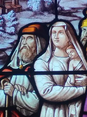Vitrail Baie 17 : Saint-Jean-Baptiste dans l'Église Saint-Ouen à Routot