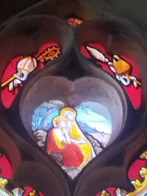 Vitrail Baie 21 : Scène de la vie de Saint-Augustin dans l'Église Saint-Ouen à Routot