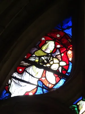 Vitrail Baie 20 : Saint-Jean-Baptiste dans l'Église Sainte-Foy de Conches-en-Ouche