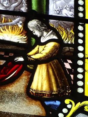 Vitrail Baie 3 dans l'Église Saint-Germain à Heuqueville