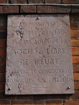 Statue Docteur Auzoux à Saint-Aubin-d'Écrosville