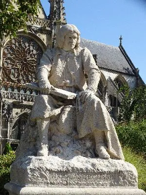 La statue de Nicolas Poussin va quitter le jardin public pour les jardins  de la collégiale des Andelys
