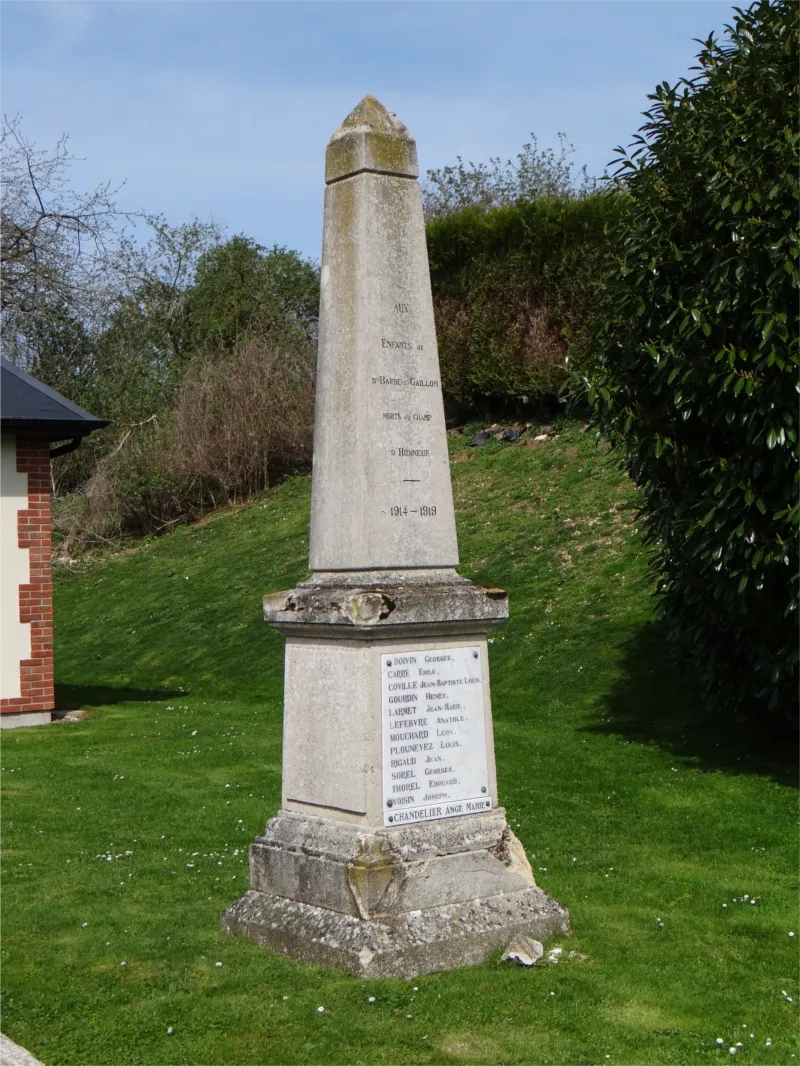 Monument aux morts de Sainte-Barbe-sur-Gaillon