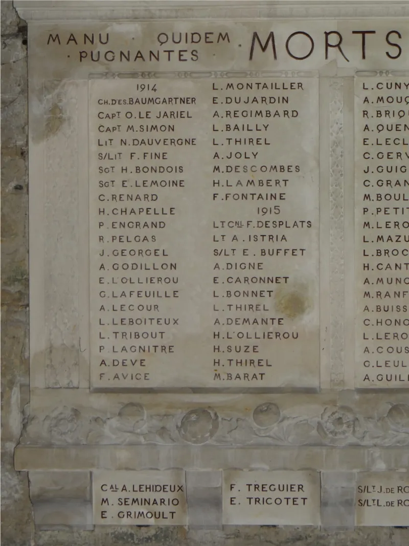 Plaque commémorative Collégiale Notre Dame