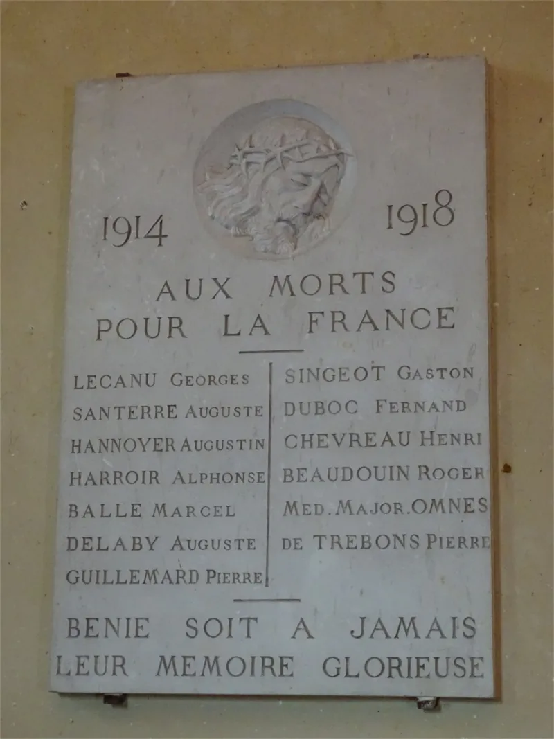 Plaque aux morts de Giverny