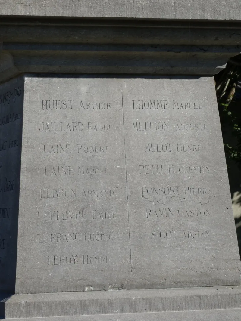 Monument aux morts de La Barre-en-Ouche