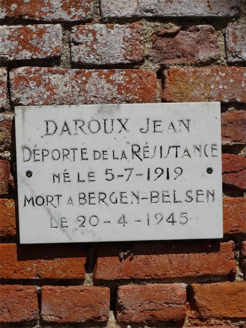 Plaque Jean Daroux d'Acquigny