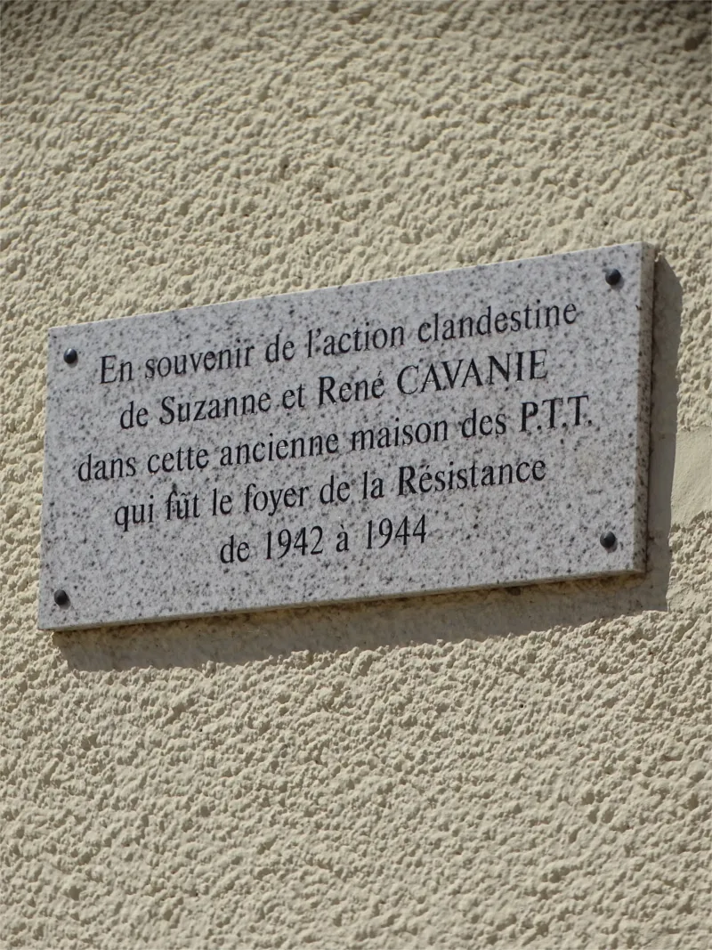 Plaque Suzanne et René Cavanie à Gasny