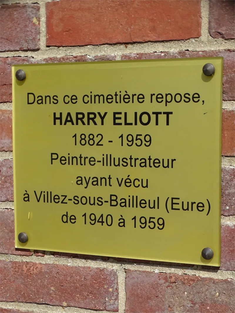Tombe Harry Eliott à Villez-Sous-Bailleul