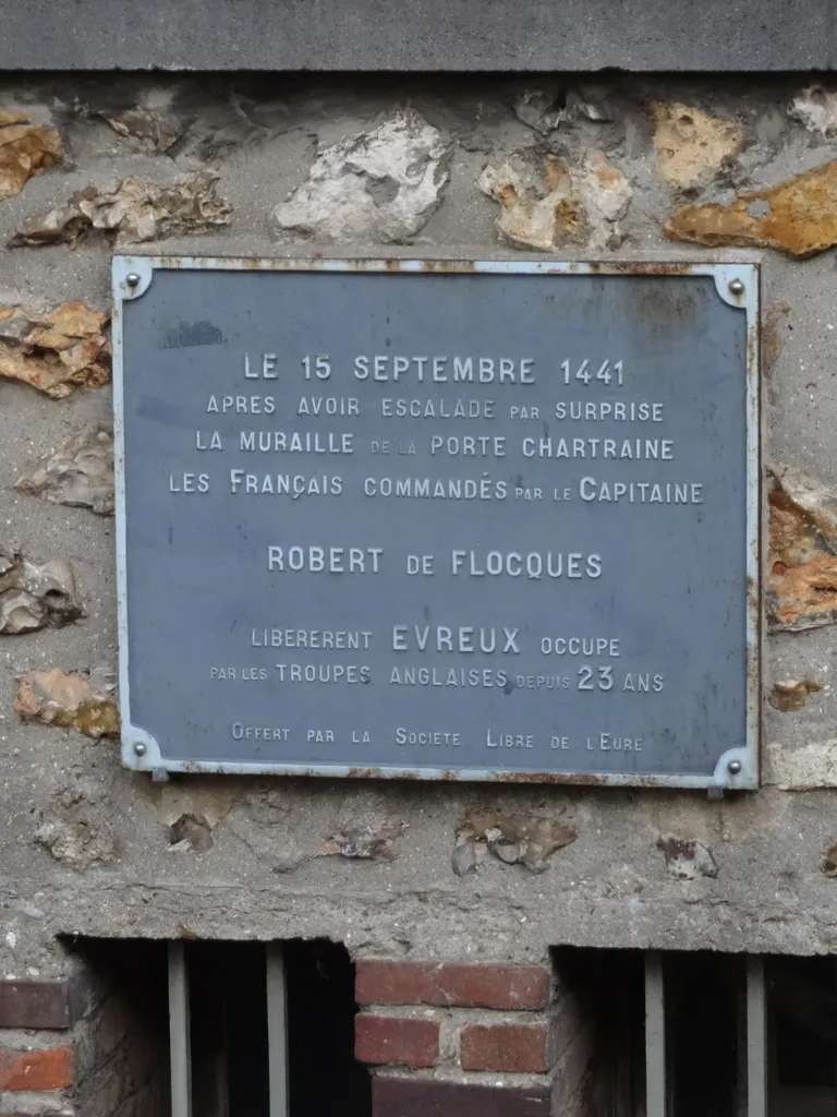 Plaque 15 Septembre 1441 à Évreux