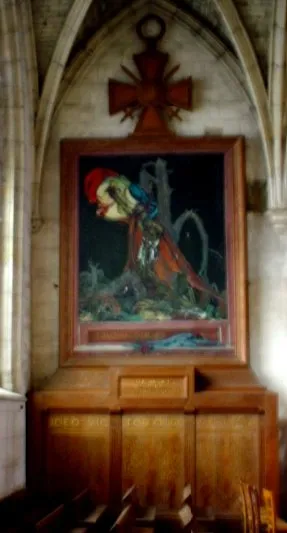 Plaque 1914-1918 église Notre-Dame de Verneuil-sur-Avre