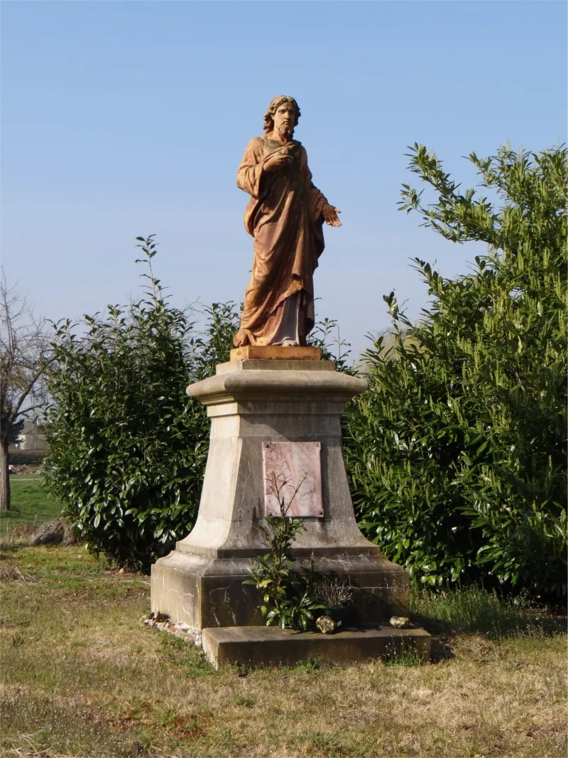 Statue Sacré-Cœur de Caorches-Saint-Nicolas