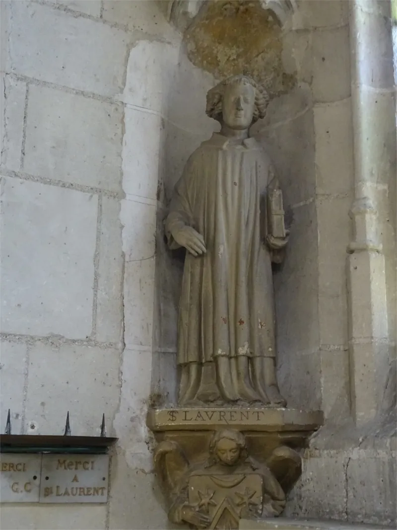 Statue de Saint Jean-Baptiste de l'église de la Madeleine de Verneuil-sur-Avre