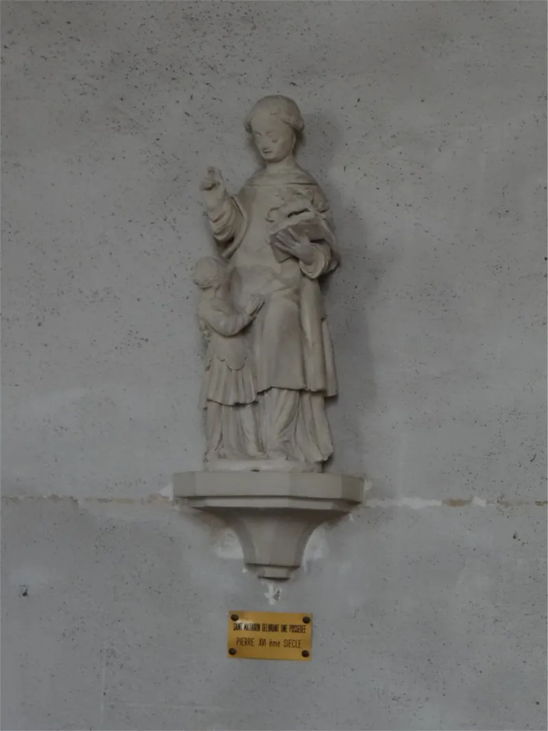 Groupe sculpté : Saint-Mathurin délivrant une possédée