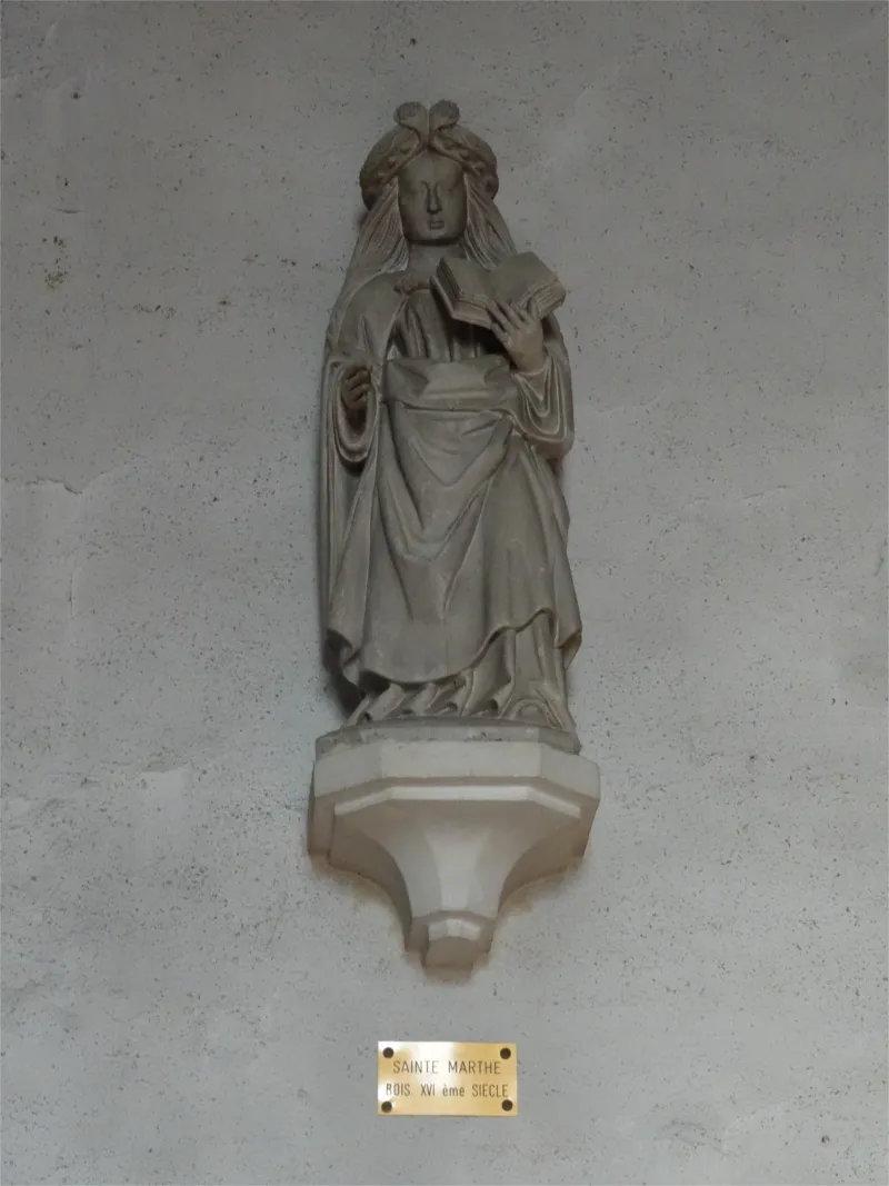 Statue : Sainte femme au livre