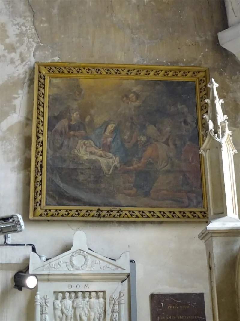 Tableau : La Résurrection de Lazare de l'église de la Madeleine de Verneuil-sur-Avre