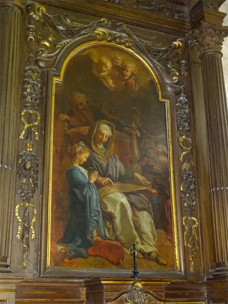 Retable et tableau : Sainte-Anne et la Vierge enfant de la cathédrale Notre-Dame d'Évreux