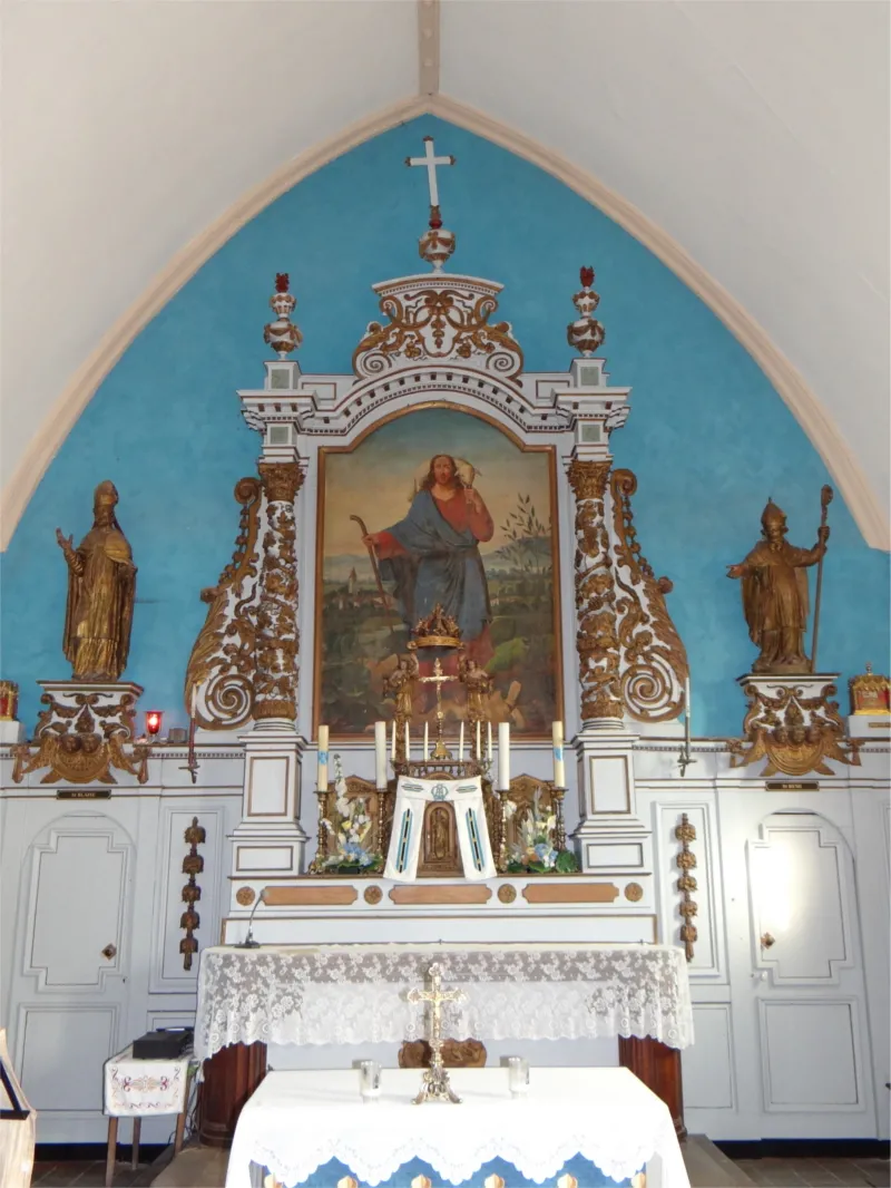 Exposition du maître-autel de l'église Saint-Rémi de Bournainville-Faverolles