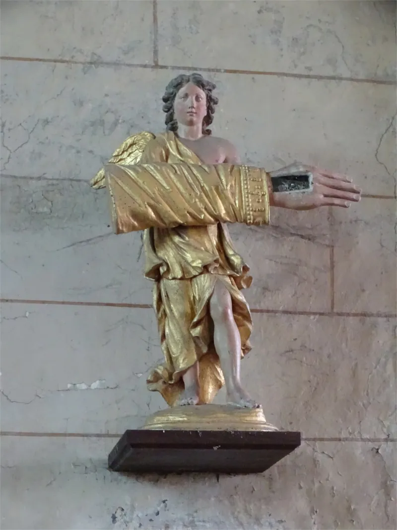 Statuette-reliquaire de Saint-Leu dans l'Église Notre-Dame de Beauficel-en-Lyons