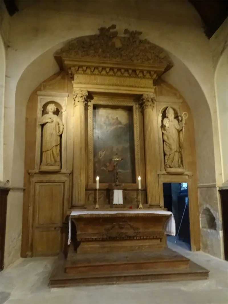 Ensemble du maître-autel de l'Église Saint-Étienne de Saint-Étienne-du-Vauvray