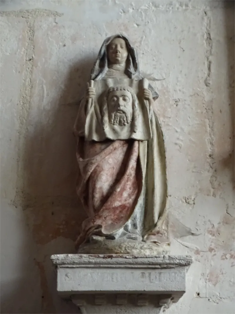 Statue : Sainte-Véronique dans l'Église Saint-Quentin de Poses