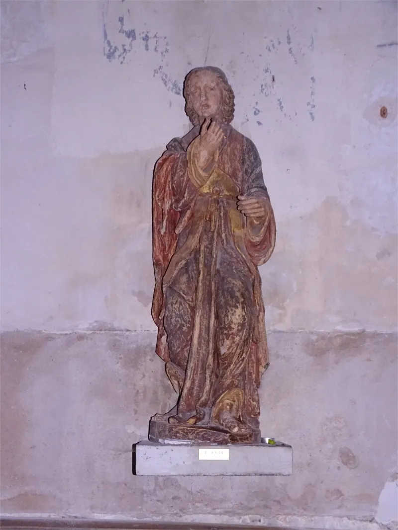 Statue : Saint-Ange dans l'Église Saint-André du Bec-Hellouin