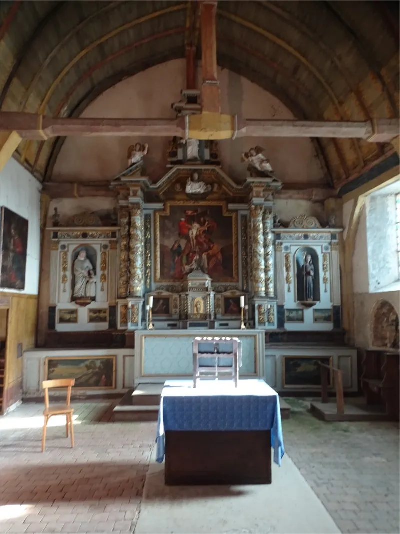 Retable du maître-autel de l'Église Sainte-Radegonde à Buis-sur-Damville