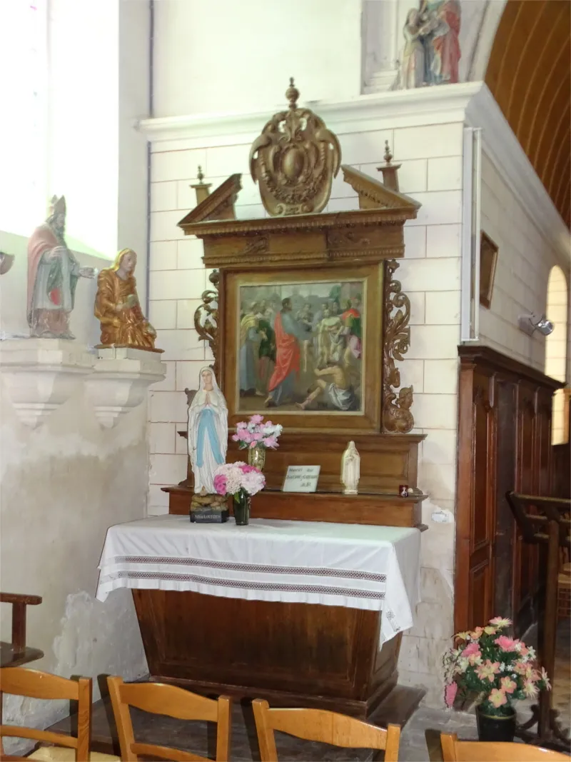 Retables des autels latéraux de l'Église Sainte-Anne de Tostes