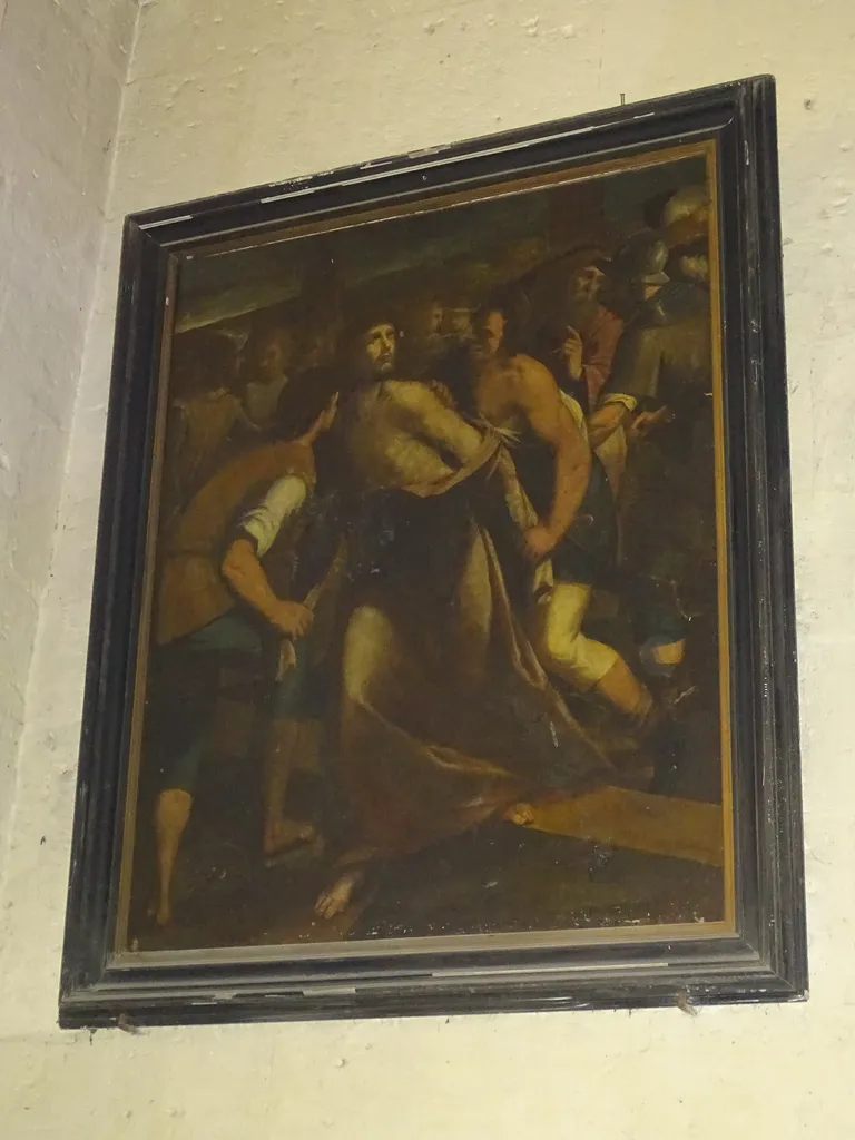 Tableau : Jésus dépouillé de ses vêtements dans la Collégiale Notre-Dame de Vernon