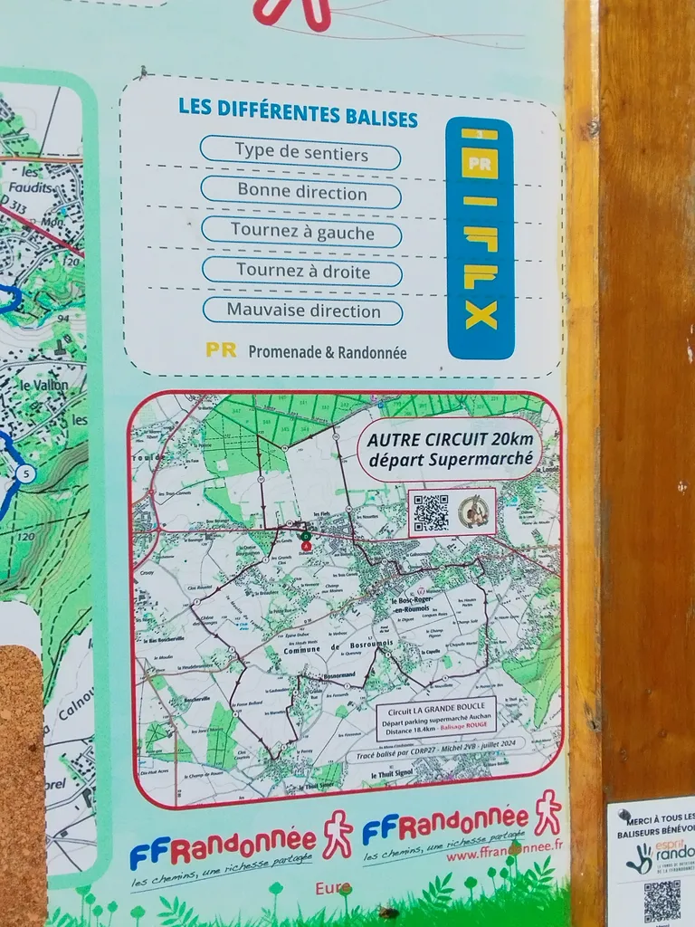 Circuits de randonnée : Départ Église à Bosc-Roger-en-Roumois