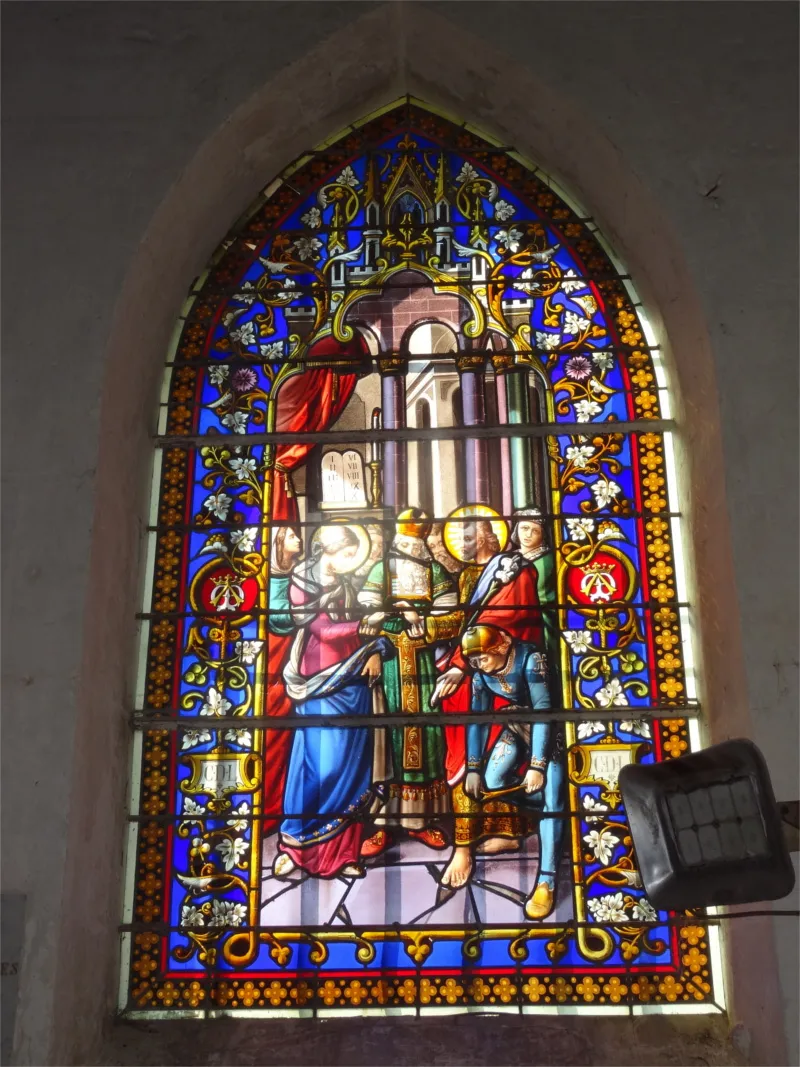 Vitrail de l'Église Notre-Dame d'Iville