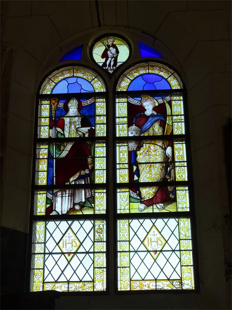 Vitrail Baie A de l'Église Saint-Germain de Croisy-sur-Eure