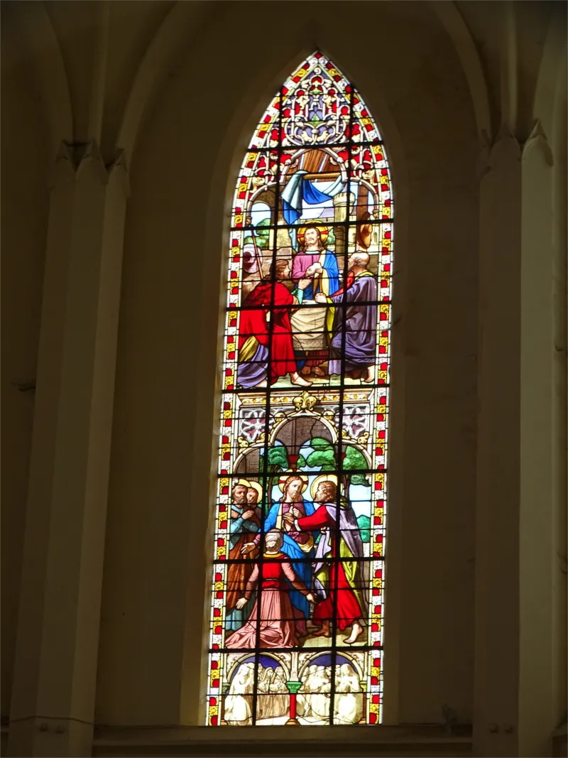 Vitrail Baie 0 dans l'église Notre-Dame-de-la-Vallée de Fleury-sur-Andelle