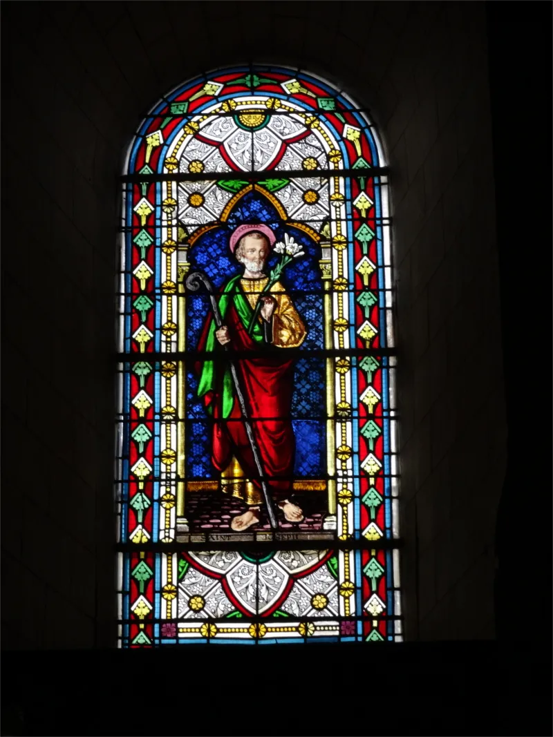 Vitrail Baie A dans l'Église Saint-Ouen de Léry