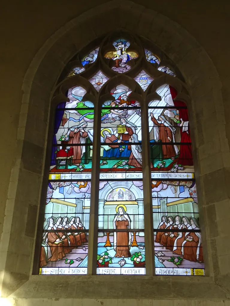 Vitrail Baie 11 - Sainte-Thérèse dans l'Église Saint-Lô de Bourg-Achard