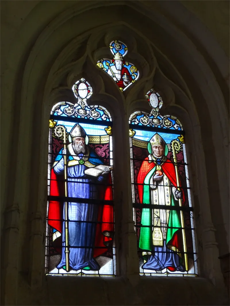 Vitrail Baie F de l'Église Saint-Aubin de Doudeauville-en-Vexin