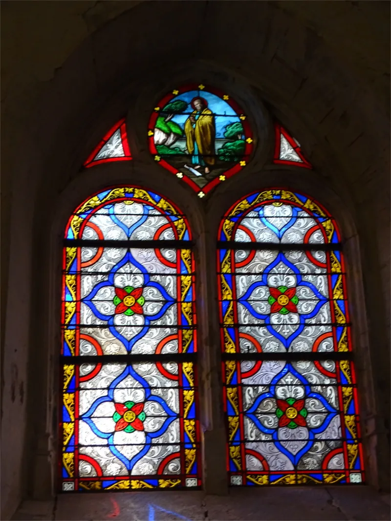Vitrail Baie I de l'Église Saint-Aubin de Doudeauville-en-Vexin