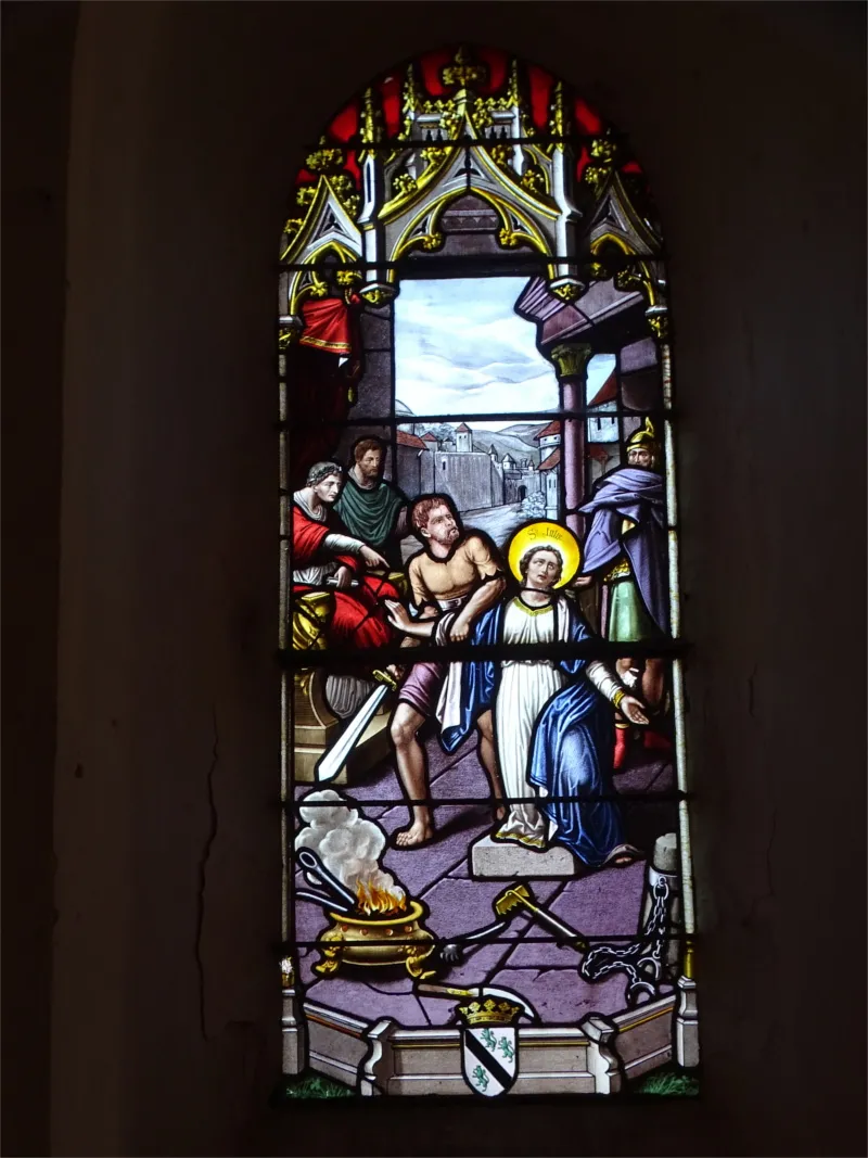 Vitrail Baie 6 : Ste Julie dans l'Église Sainte-Colombe d'Irreville