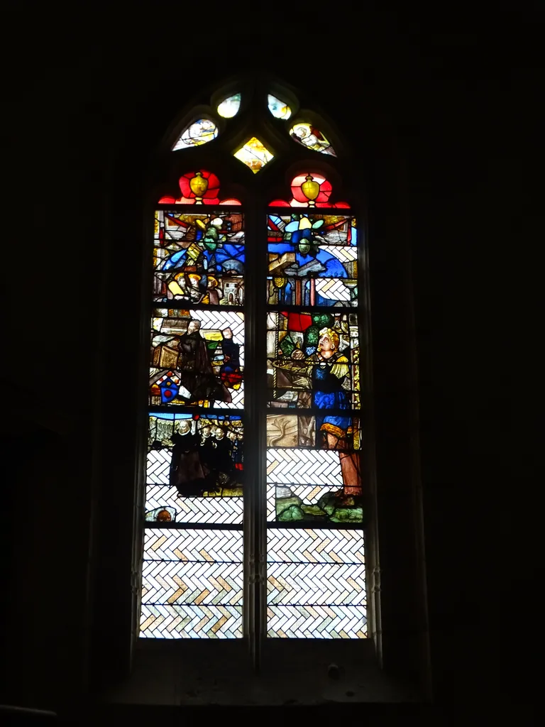 Vitrail Baie 8 dans l'Église Saint-Pierre de Jouy-sur-Eure