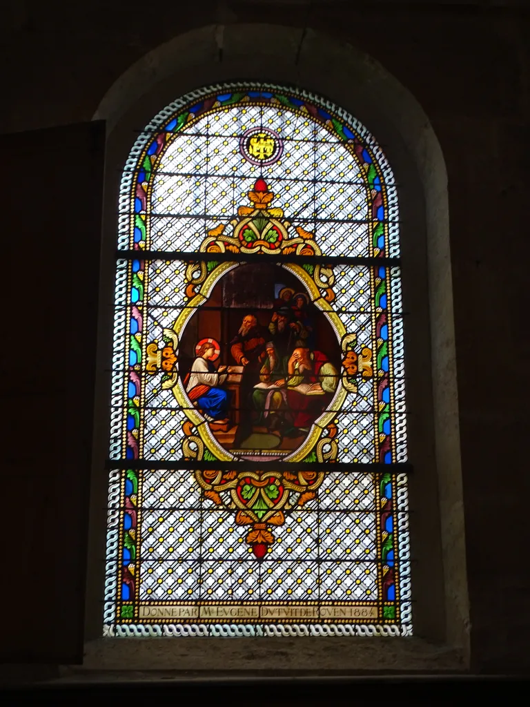 Vitrail Baie 10 dans l'Église Saint-Saturnin ou Saint-Hilaire de Venon